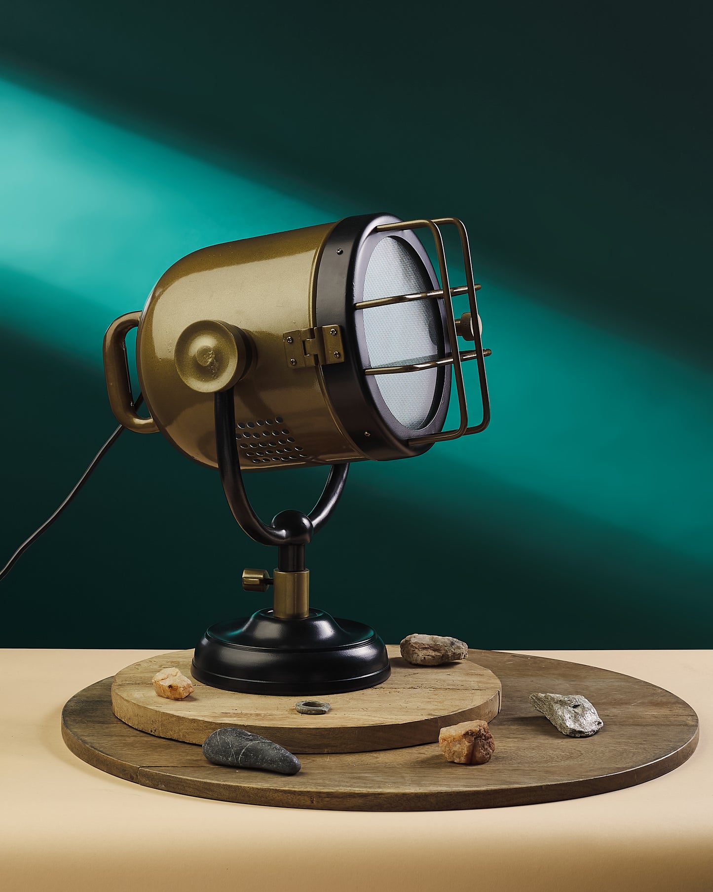 Black Spotlight Clamp Lamp: Industrial Vintage Desk Reading Light