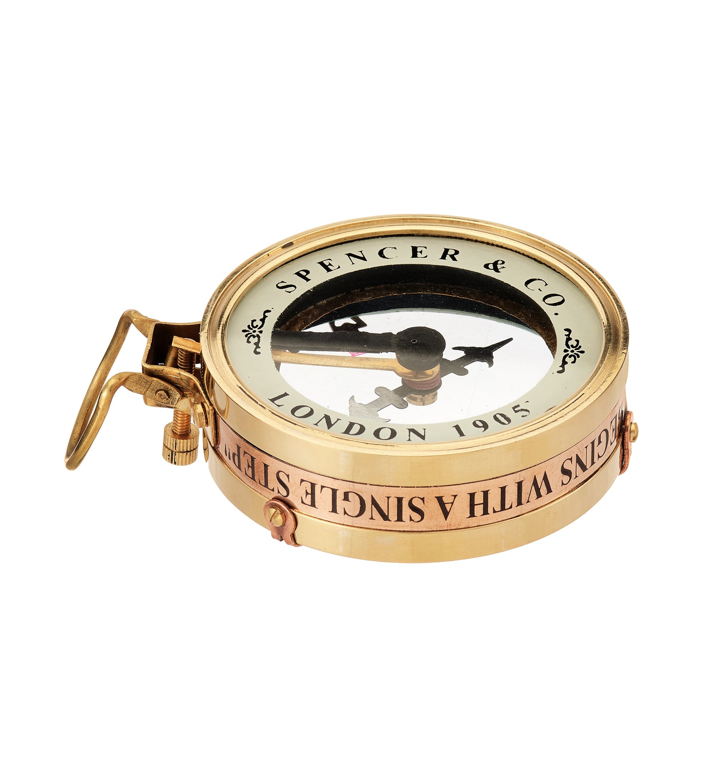 Brass Ship Captain Compass Steampunk Accessory – Unique Gift for Men - Beautiful Handmade Gift - Sundial Clock – Sun Clock – Steampunk Clock
