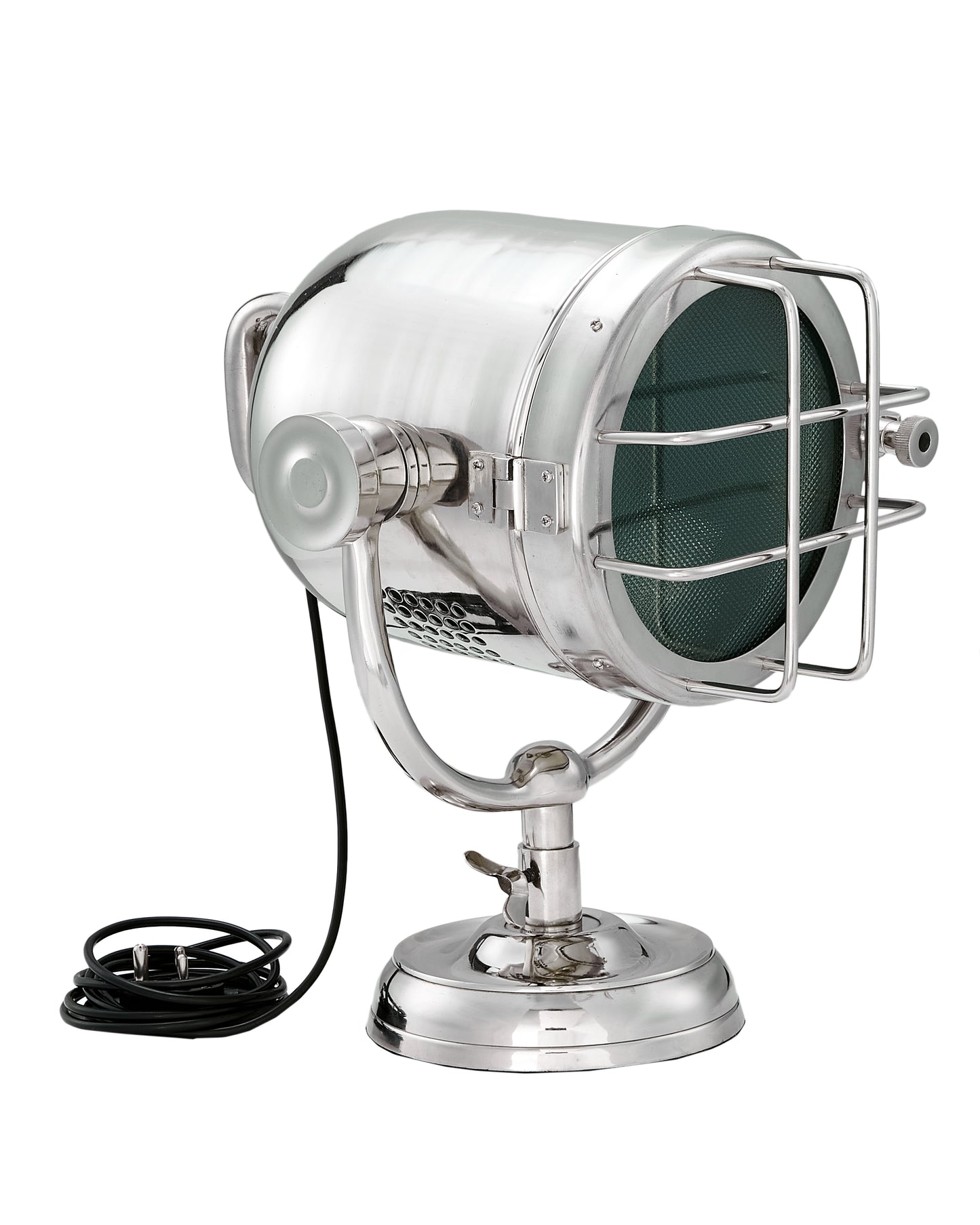 Nickel Bedside Spotlight Lamp: Vintage Industrial Adjustable Clamp Desk Light