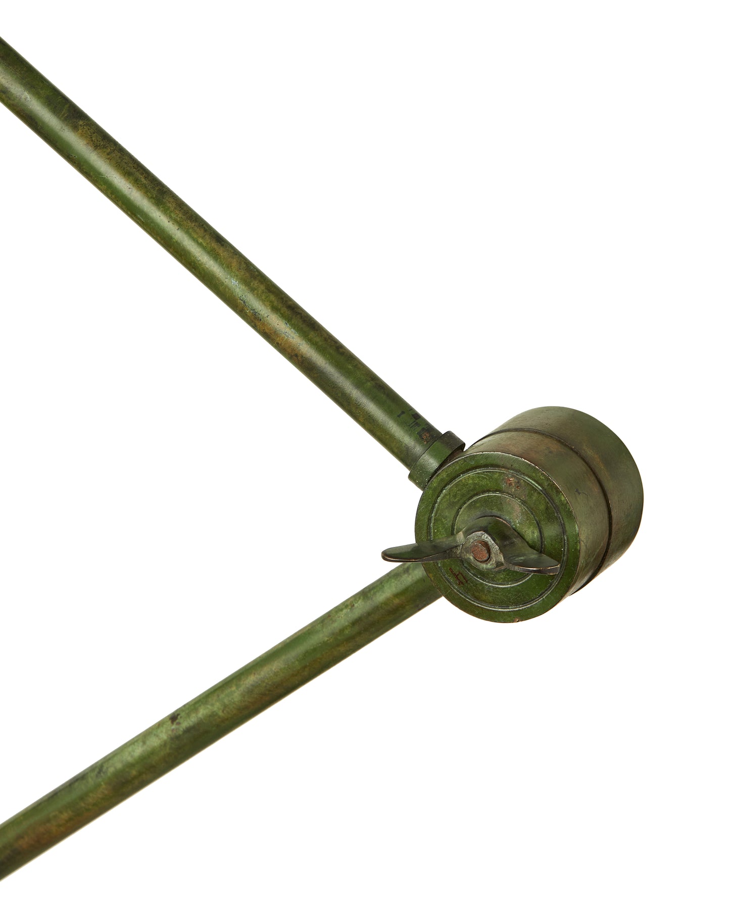 Handmade Patina Dome Lamp: Industrial Steampunk Desk Light