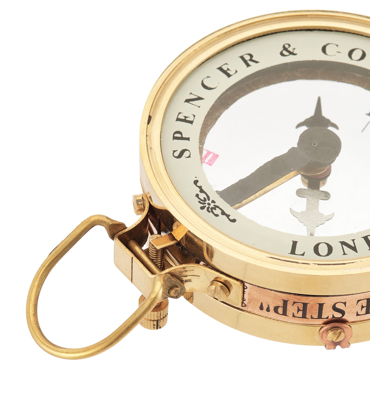 Brass Ship Captain Compass Steampunk Accessory – Unique Gift for Men - Beautiful Handmade Gift - Sundial Clock – Sun Clock – Steampunk Clock