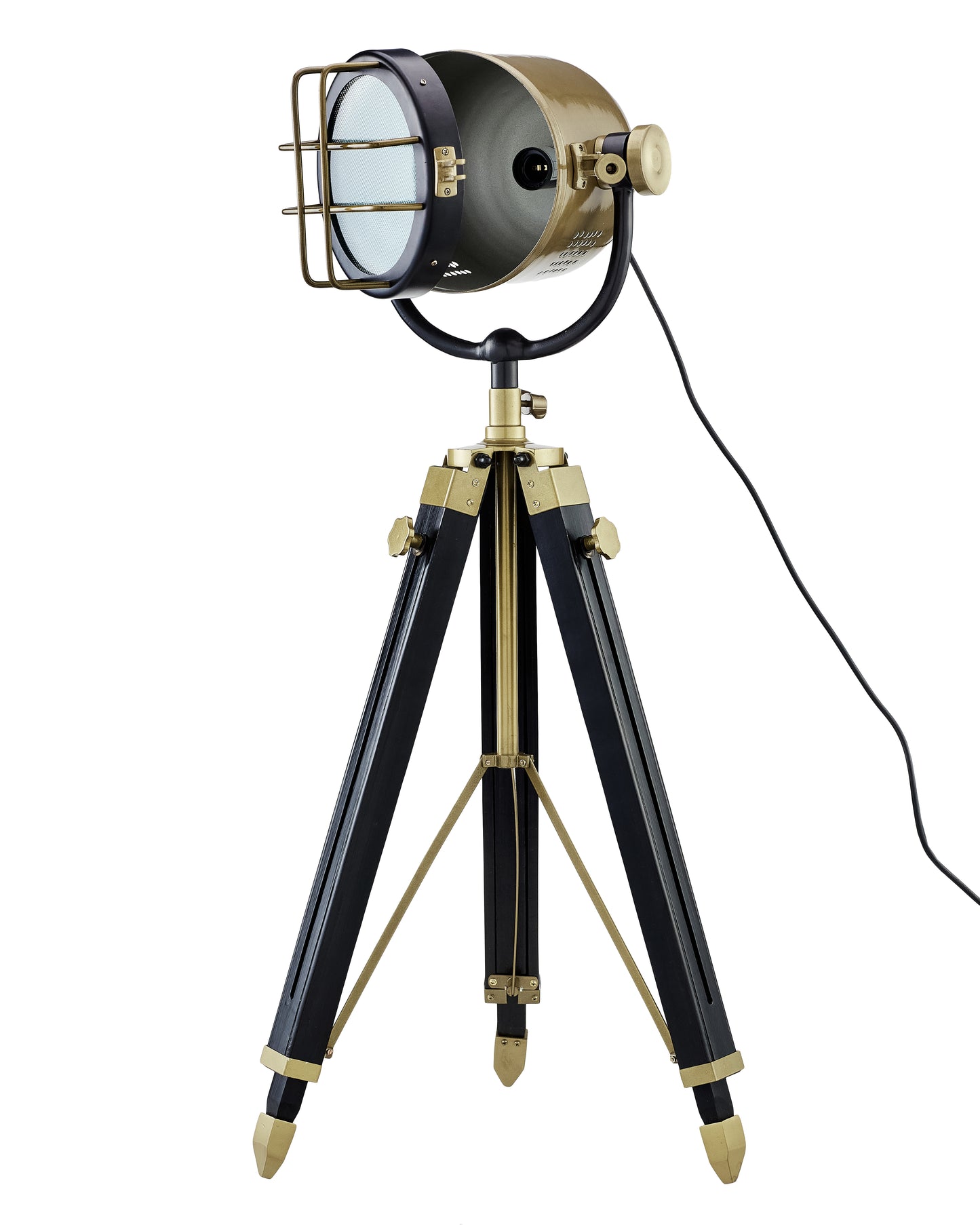 Antique Brass Floor Lamp: Adjustable Victorian Style Reading Light