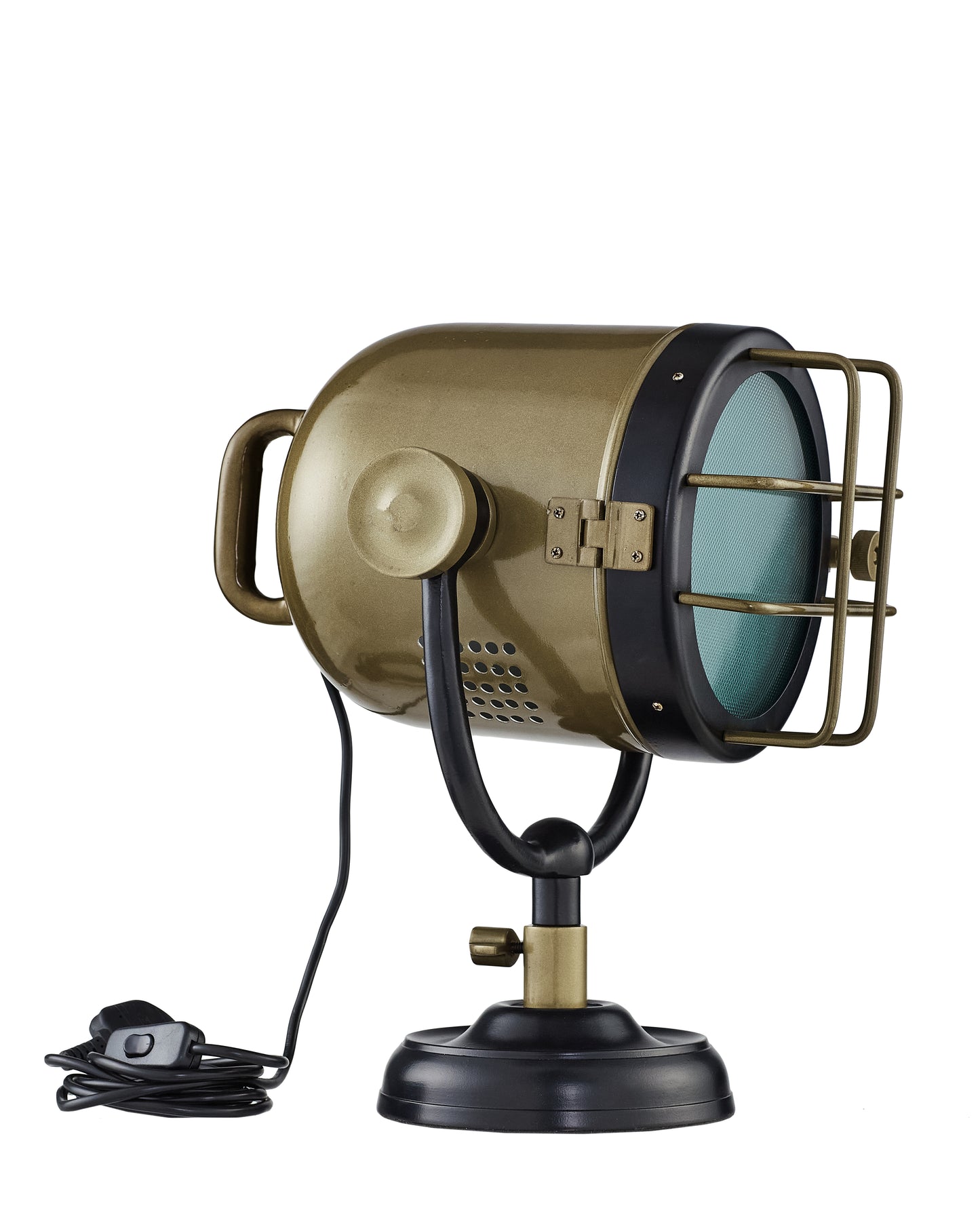 Black Spotlight Clamp Lamp: Industrial Vintage Desk Reading Light