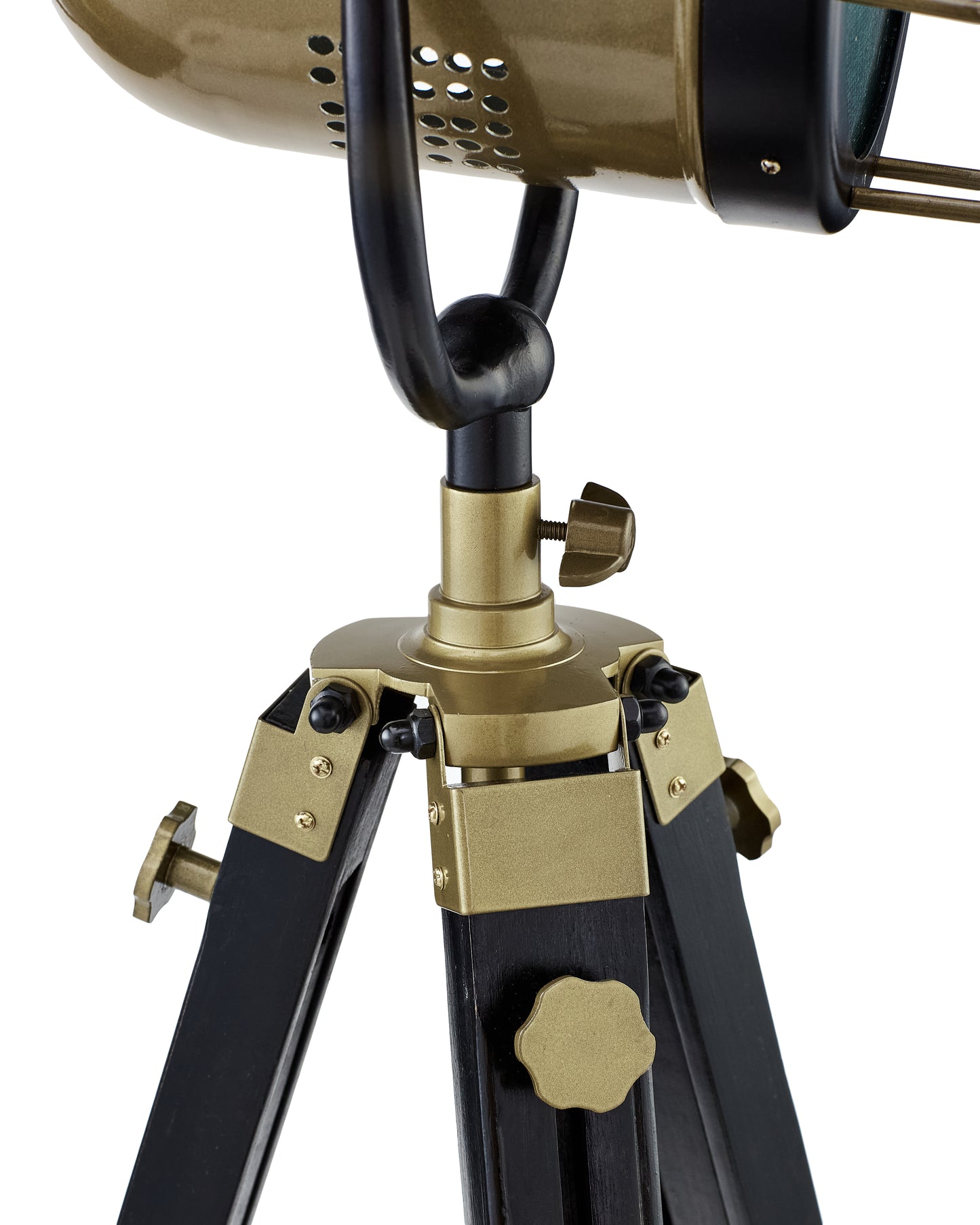 Antique Brass Floor Lamp: Adjustable Victorian Style Reading Light