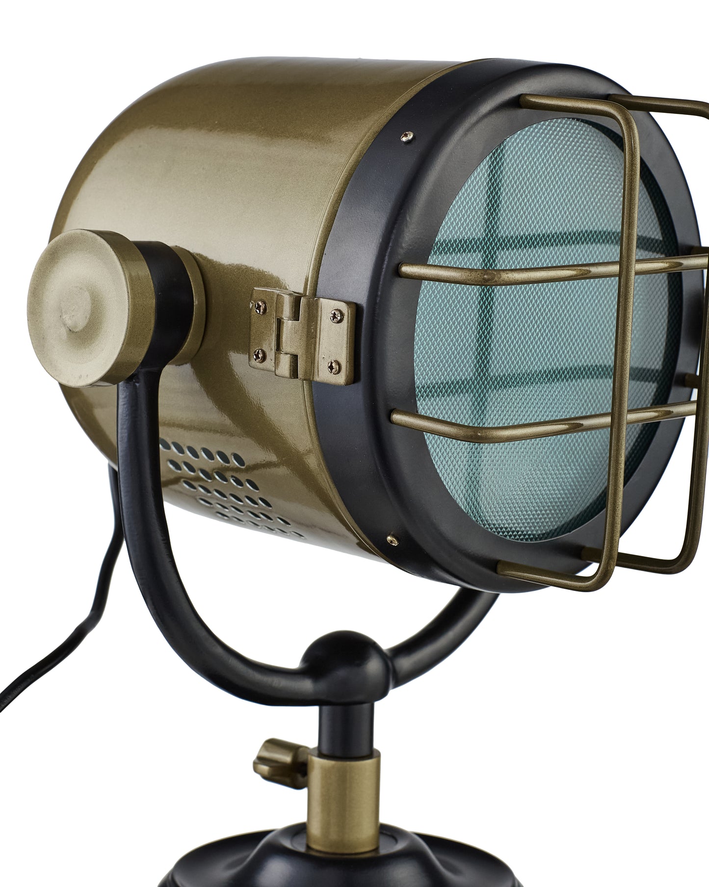 Black Spotlight Clamp Lamp: Industrial Vintage Desk Reading Light