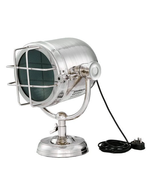 Nickel Bedside Spotlight Lamp: Vintage Industrial Adjustable Clamp Desk Light