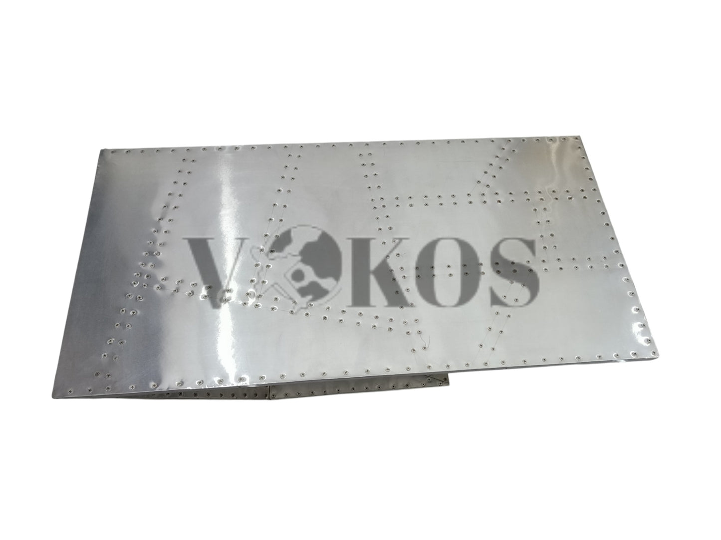 Aviator Aluminum Z-Shape Center Table – Handcrafted Industrial Coffee Table (40" Length)