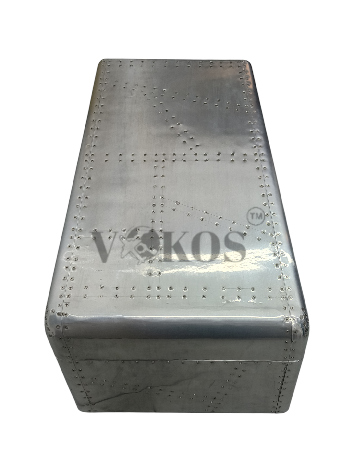 Aviator Airplane Wing Coffee Table with Engine Base – Handcrafted Aluminum Industrial Furniture (Unique Designer Piece)